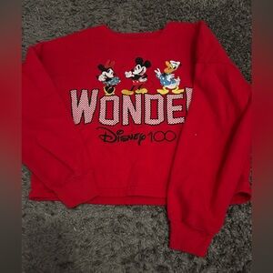 Disney Red Graphic Sweatshirt